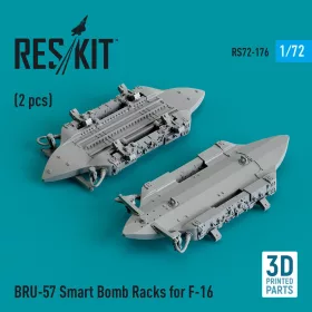   Reskit - BRU-57 Smart Bomb Racks for F-16 (2 pcs) (3D Printed)