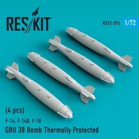   Reskit - GBU-38 bombs thermally protected (4 pcs) (F-14B  F-14D  F/A-18 F-35B F-35C) (1/72)