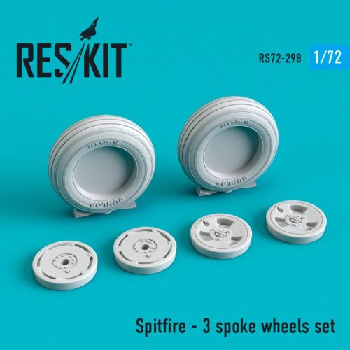 Reskit - Spitfire (3 spoke) wheels set (1/72)