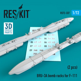 Reskit - BRU-3A bomb racks for F-111 (2 pcs) (3D Printed) (1/72)