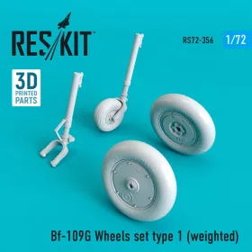 Reskit - Bf-109G wheels set type 1 (weighted)