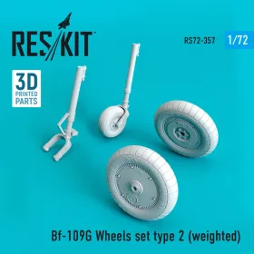 Reskit - Bf-109G wheels set type 2 (weighted)