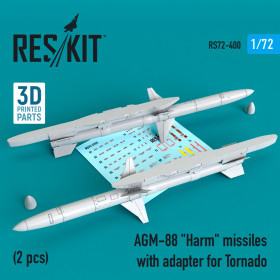 Reskit - AGM-88 "Harm" missiles with adapter for Tornado (2 pcs) (1/72)