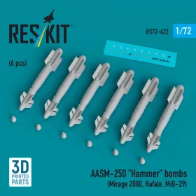   Reskit - AASM-250 Hammer (6 pcs) (Mirage 2000 Rafale MiG-29) (3D Printed)