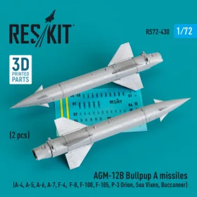   Reskit - AGM-12B Bullpup A missiles (2 pcs) (A-4  A-5  A-6  A-7  F-4  F-8  F-100  F-105  P-3 Orion  Sea Vixen