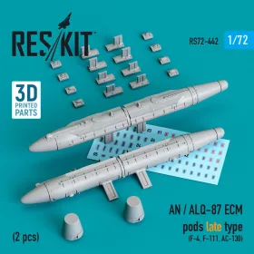   Reskit - AN / ALQ-87 ECM pods late type (2 pcs) (F-4 F-111 AC-130) (3D Printed)