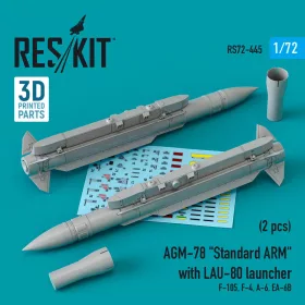   Reskit - AGM-78 Standard ARM with LAU-80 launcher (2 pcs) (F-105,F-4,A-6,EA-6B)