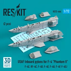   Reskit - USAF Inboard pylons for F-4 Phantom II (2 pcs) (F-4? RF-4? F-4D F-4? F-4G F-4F F-4EJ) (3D Printed)
