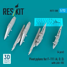 Reskit - Pivot pylons for F-111 (A,D,E) with LAU-105 (4 pcs)