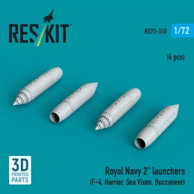   Reskit - Royal Navy 2 launchers (4 pcs) (F-4, Harrier, Sea Vixen, Buccaneer) (3D Printed)