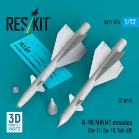   Reskit - R-98 MR/MT missiles (2 pcs) (Su-11 Su-15 Yak-28) (3D Printed)