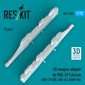   Reskit - US weapon adapter for MiG-29 Fulcrum (2 pcs) (GBU-39 SDB GBU-62 (JDAM-ER)) (3D Printed)
