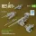 Reskit - Merkava Mk.4 MG set V.1 (2 pcs) + Machine gun mounts (2 pcs) (3D Printed) for Meng