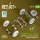 Reskit - Kubelwagen typ.82 road wheels set (5 pcs) sand tires w/front torsion bar V.1 (3D Printed) for Meng / Dragon / Tamiya
