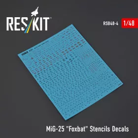 Reskit - MiG-25 Foxbat Stencils Decals