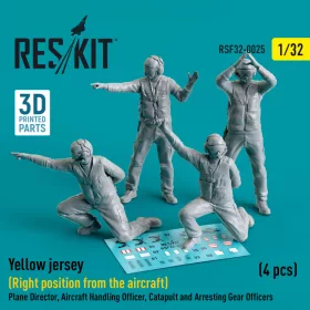   Reskit - Yellow jersey (Right position from the aircraft) Plane Director  Aircraft Handling Officer  Catapult figura makett