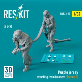   Reskit - Purple jersey refueling team (modern) (scene 2) (2 pcs) (3D Printed) figura makett