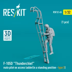   Reskit - F-105 (D,F,G) Thunderchief male pilot on access ladder (type 3) (1 pcs) (3D Printed)