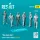 Reskit - One busy day carrier crew on deck (scene 1) (6 pcs) (3D Printed) figura makett