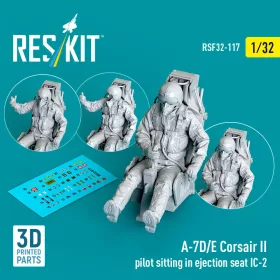   Reskit - A-7D/E Corsair II pilot sitting in ejection seat IC-2 (3D Printed)