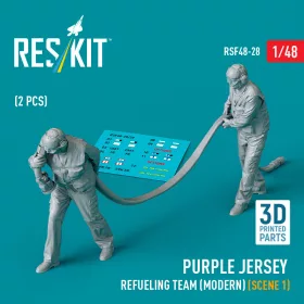   Reskit - Purple jersey refueling team (modern) (scene 1) (2 pcs) (3D Printed) figura makett