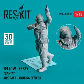   Reskit - Yellow jersey  Santa  Aircraft Handling Officer (1 pcs)  (3D Printed) (1/48) figura makett