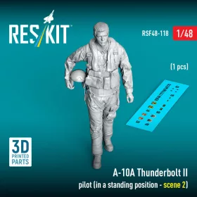   Reskit - A-10A Thunderbolt II pilot (in a standing position - scene 2) (1 pcs) (3D Printed)