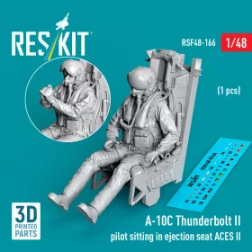   Reskit - A-10C Thunderbolt II pilot sitting in ejection seat ACES II (1 pcs) (3D Printed)