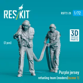   Reskit - Purple jersey refueling team (modern) (scene 1) (2 pcs) (3D Printed) figura makett