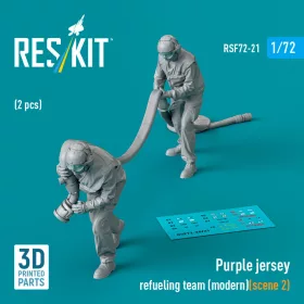   Reskit - Purple jersey refueling team (modern) (scene 2) (2 pcs) (3D Printed) figura makett