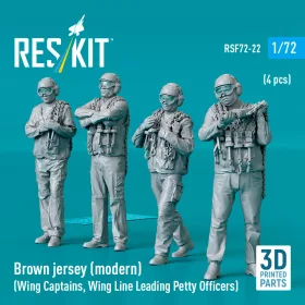  Reskit - Brown jersey (modern) (Wing Captains Wing Line Leading Petty Officers) (4 pcs) (3D Printed) figura makett