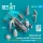 Reskit - British Aircraft mechanics with SUU-23 20mm gun pod (open & close gun bay) on transport trolley (scene 1) (3 pcs) (3D Printed) figura makett