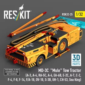   Reskit - MD-3? Mule Tow Tractor (A-3 A-4 RA-5C A-6 EA-6B E-2C A-7 C-2 F-4 F-8 F-14 F/A-18 OV-10 S-3B UH-1 CH-53 Sea King) (3D Printed model kit)