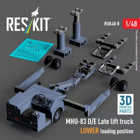   Reskit - MHU-83 D/E Late lift truck LOWER loading position (3D Printed model kit)