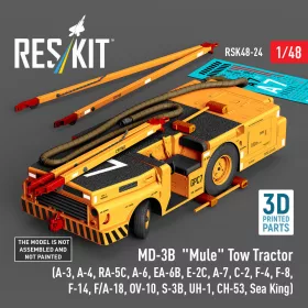   Reskit - MD-3B Mule Tow Tractor (A-3 A-4 RA-5C A-6 EA-6B E-2C A-7 C-2 F-4 F-8 F-14 F/A-18 OV-10 S-3B UH-1 CH-53 Sea King) (3D Printed model kit)