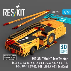   Reskit - MD-3B Mule Tow Tractor (A-3 A-4 RA-5C A-6 EA-6B E-2C A-7 C-2 F-4 F-8 F-14 F/A-18 OV-10 S-3B UH-1 CH-53 Sea King) (3D Printed model kit)