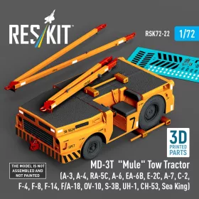   Reskit - MD-3T Mule Tow Tractor (A-3 A-4 RA-5C A-6 EA-6B E-2C A-7 C-2 F-4 F-8 F-14 F/A-18 OV-10 S-3B UH-1 CH-53 Sea King) (3D Printed model kit)