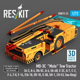   Reskit - MD-3? Mule Tow Tractor (A-3 A-4 RA-5C A-6 EA-6B E-2C A-7 C-2 F-4 F-8 F-14 F/A-18 OV-10 S-3B UH-1 CH-53 Sea King) (3D Printed model kit)