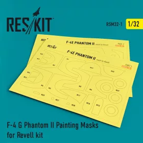   Reskit - F-4G  Phantom II  Pre-cut painting masks for Revell  kit (1/32)