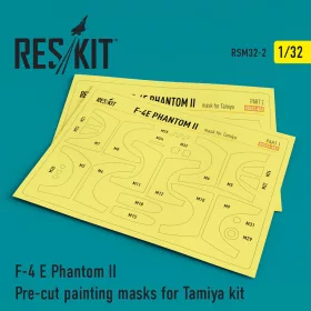   Reskit - F-4E Phantom II Pre-cut painting masks for Tamiya kit
