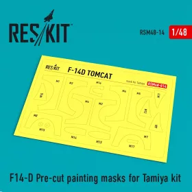   Reskit - F-14D  Tomcat  Pre-cut painting masks for Tamiya kit (1/48)