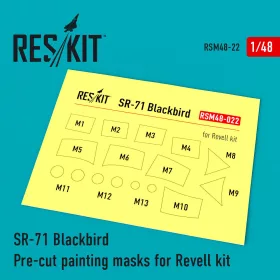   Reskit - SR-71 Blackbird Pre-cut painting masks for Revell kit