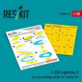  Reskit - F-35B Lightning II pre-cut painting masks for Tamiya