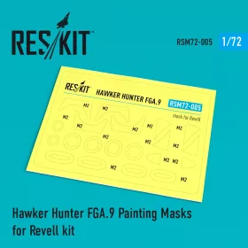  Reskit - Hawker Hunter FGA.9 Pre-cut painting masks for Revell kit (1/72)