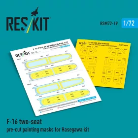 Reskit - F-16 two-seat pre-cut painting masks for Hasegawa