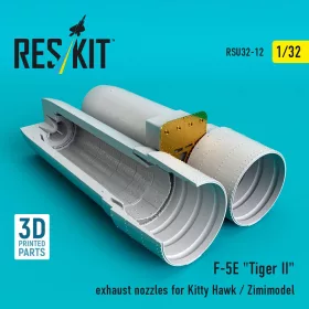   Reskit - F-5E Tiger II exhaust nozzles for Kitty Hawk / Zimimodel (3D Printed)