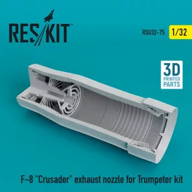   Reskit - F-8  Crusader  exhaust nozzle for Trumpeter kit (1/32)