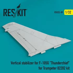   Reskit - Vertical stabilizer for F-105G Thunderchief for Trumpeter 02202 kit