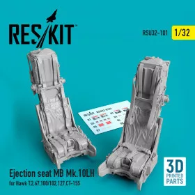   Reskit - Ejection seat MB Mk.10LH for Hawk T.2 67 100/102 127 CT-155 (3D Printed) (1/32)