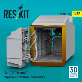   Reskit - OV-10D Bronco cargo bay for Kitty Hawk/Zimimodel kit (3D Printed)